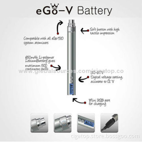 Hottest Variable Voltage ego v Battery with LCD Screen
